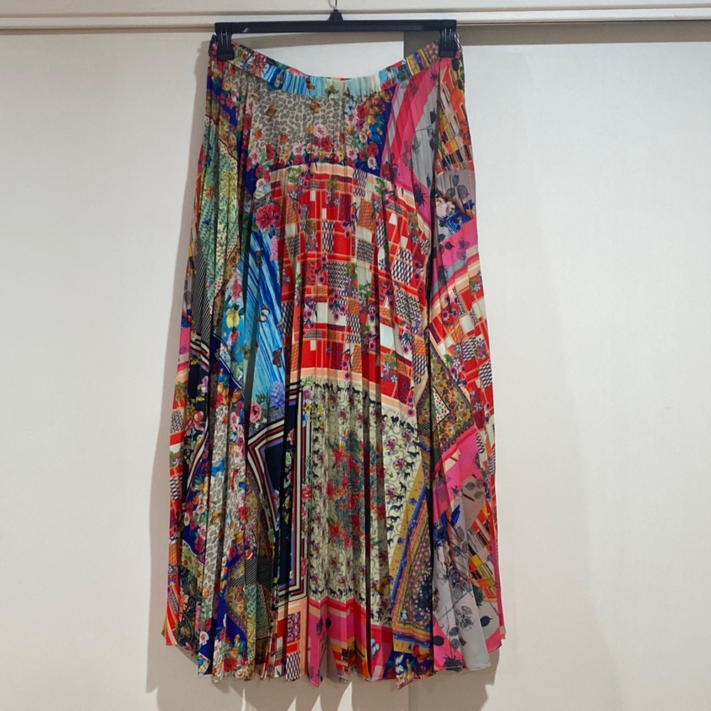 Johnny Was Amalfi Pleated Maxi Skirt